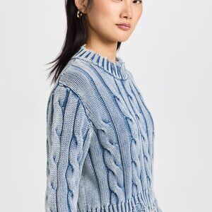 GREAT CONDITION | Denimist | Cropped Cable Sweater | Small